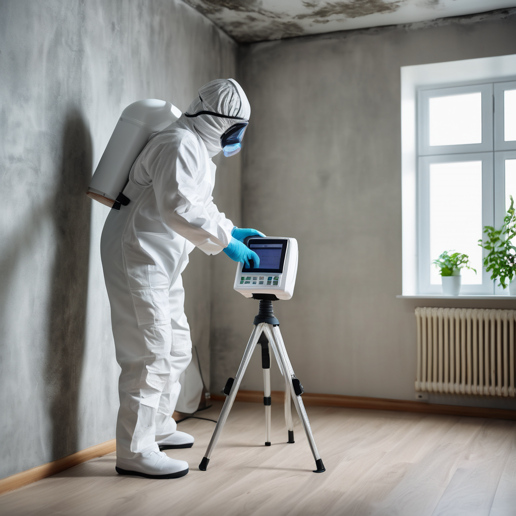 Professional mold testing equipment and inspection process